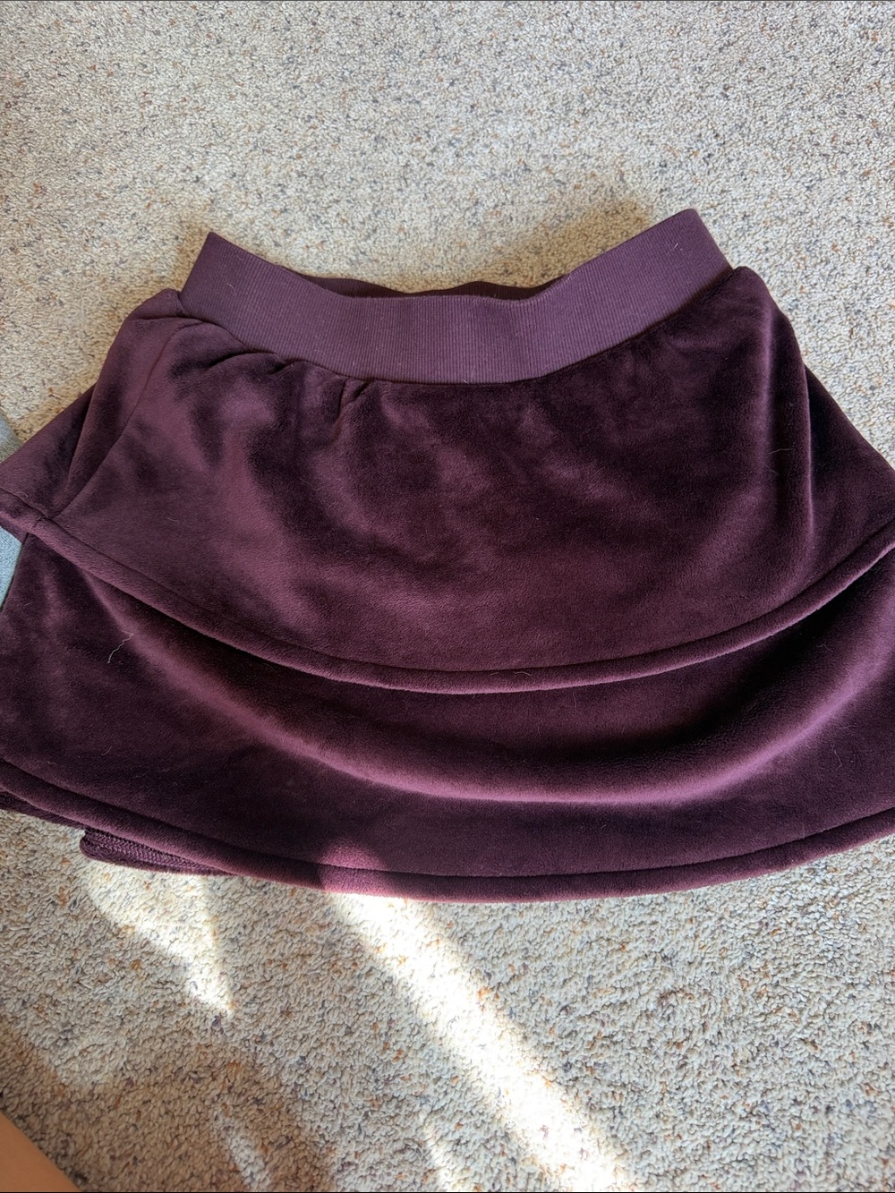 Plum Velvet Althleta girls skirt